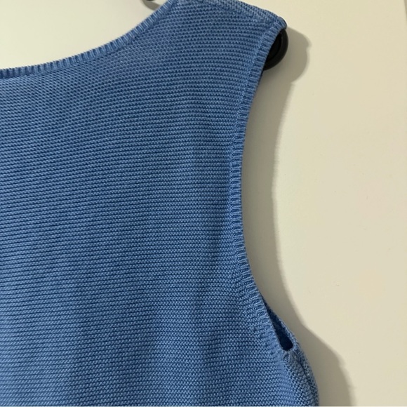 Vintage Talbots Blue Sweater Vest Women’s Size Medium Japan Made Preppy Spring - Picture 11 of 15